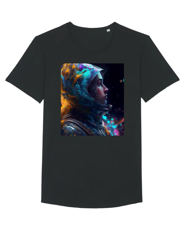 DIGITAL ART 55 Tricou mânecă scurtă guler larg Bărbat Skater