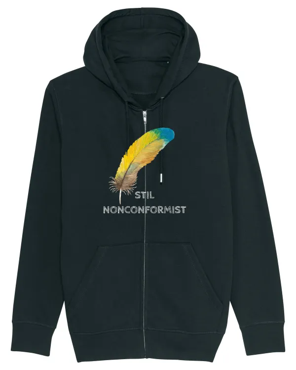 STIL NONCONFORMIST Hanorac cu fermoar Unisex Connector