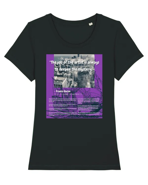 The Job Of The Artist Is Always To Deepen The Mystery Tricou mânecă scurtă guler larg fitted Damă Expresser