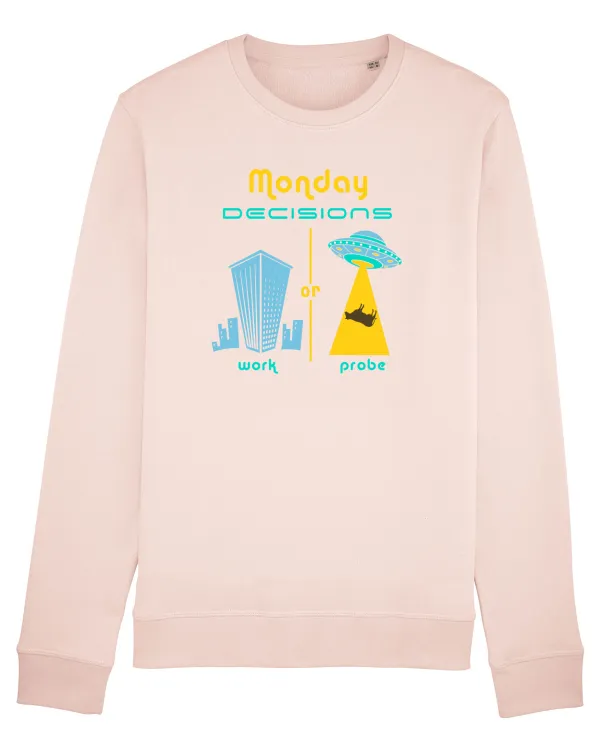 Bluză mânecă lungă Unisex Rise Candy Pink