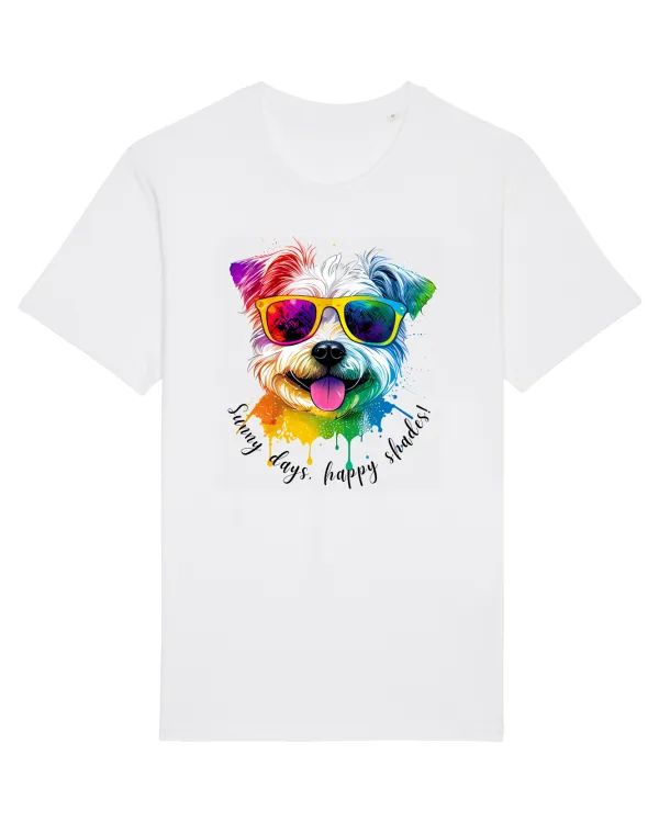 Tricou mânecă scurtă Unisex Rocker White
