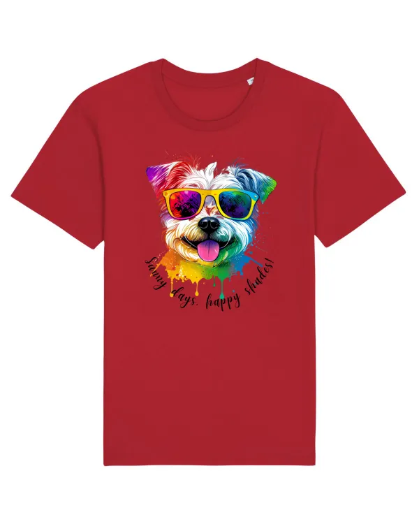 Tricou mânecă scurtă Unisex Rocker Red