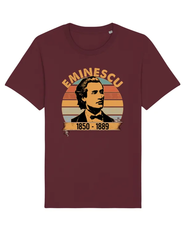 Tricou mânecă scurtă Unisex Rocker Burgundy