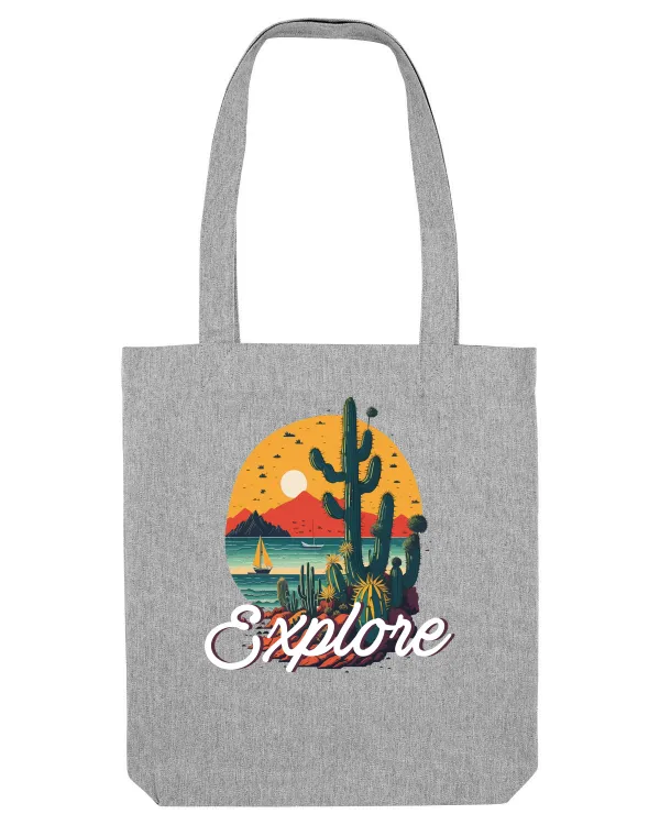 Explore - plaja cu cactusi si apus de soare Heather Grey