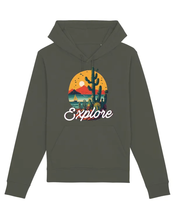 Explore - plaja cu cactusi si apus de soare Khaki