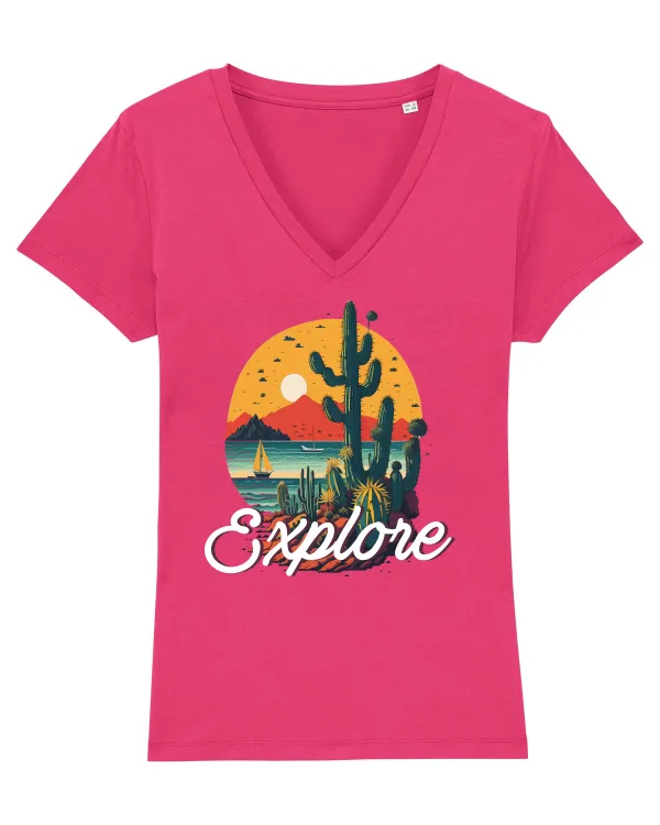 Explore - plaja cu cactusi si apus de soare Raspberry