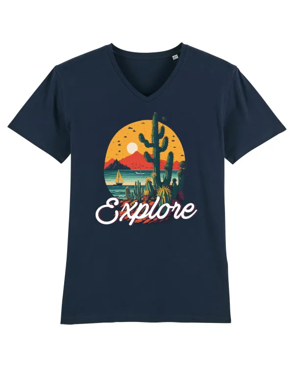 Explore - plaja cu cactusi si apus de soare French Navy