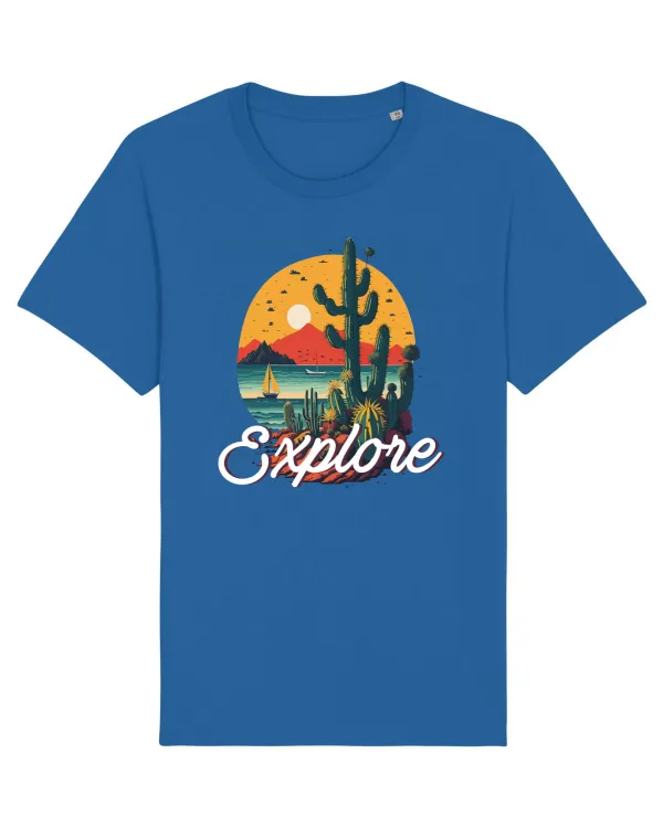 Explore - plaja cu cactusi si apus de soare Royal Blue