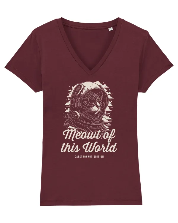 Meout of this world Tricou mânecă scurtă guler V Damă Evoker