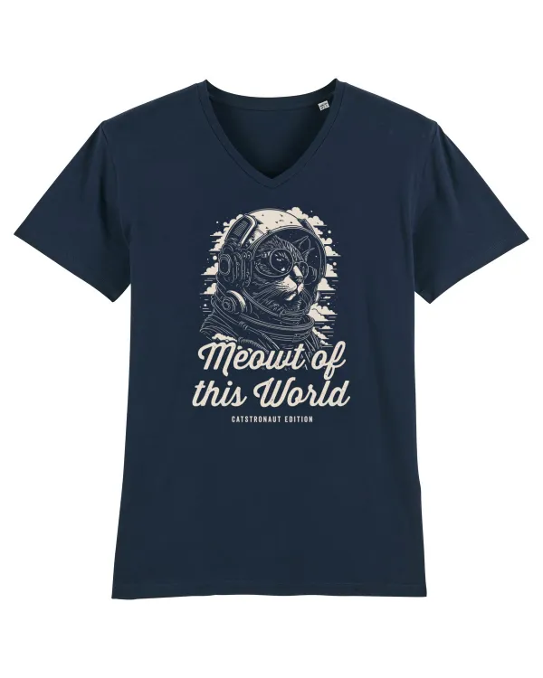 Meout of this world Tricou mânecă scurtă guler V Bărbat Presenter