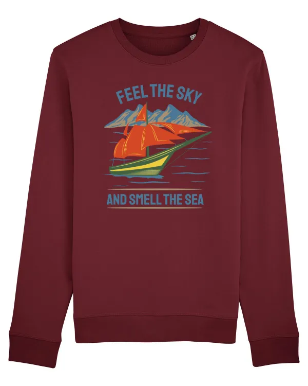 Feel the Sky and Smell the Sea Burgundy
