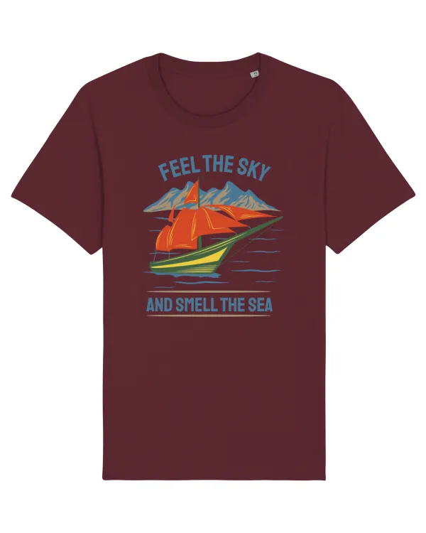 Feel the Sky and Smell the Sea Burgundy