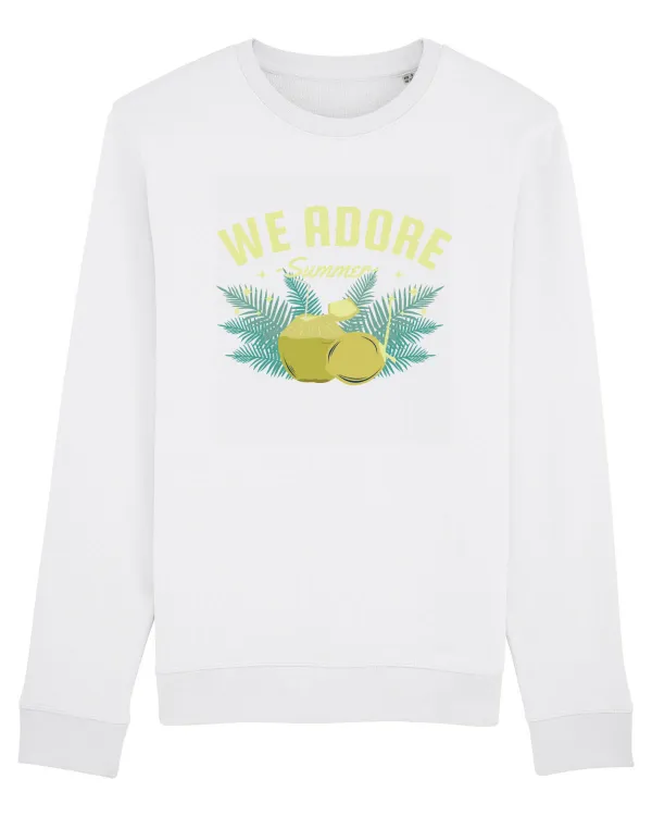 Bluză mânecă lungă Unisex Rise White