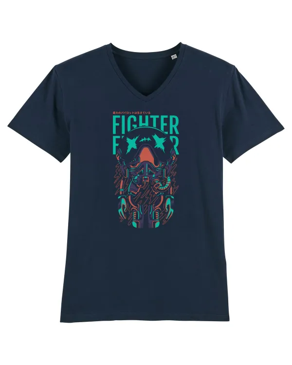 Fighter Tricou mânecă scurtă guler V Bărbat Presenter