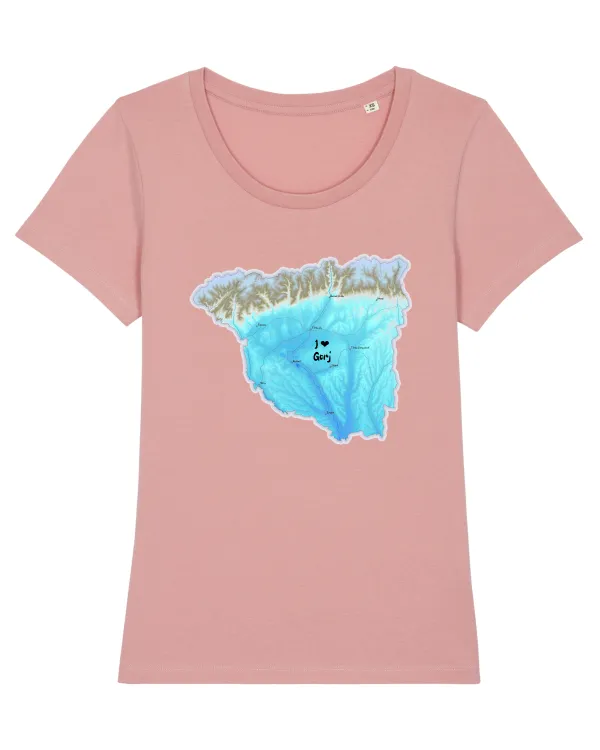 Gorj County Map Canyon Pink