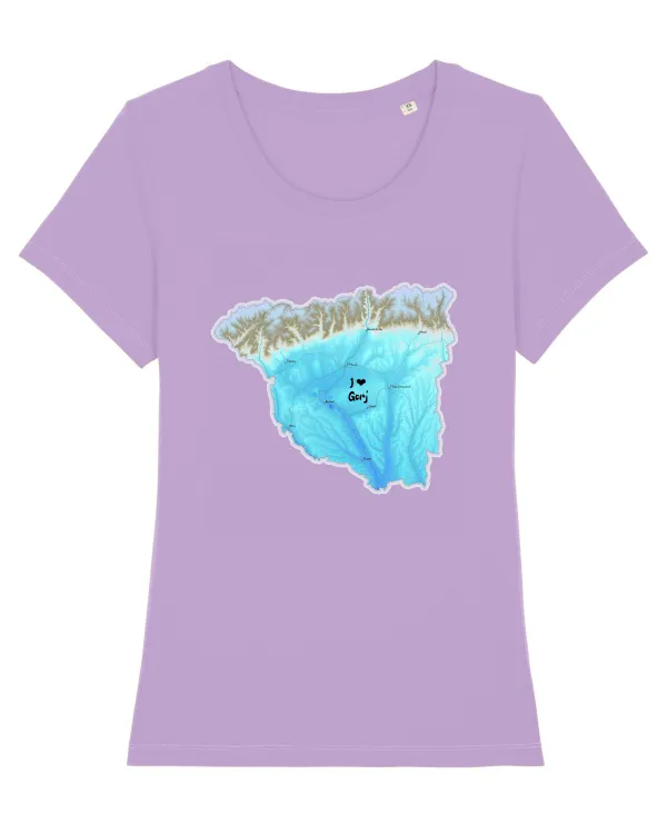 Gorj County Map Lavender Dawn
