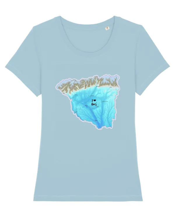Gorj County Map Sky Blue