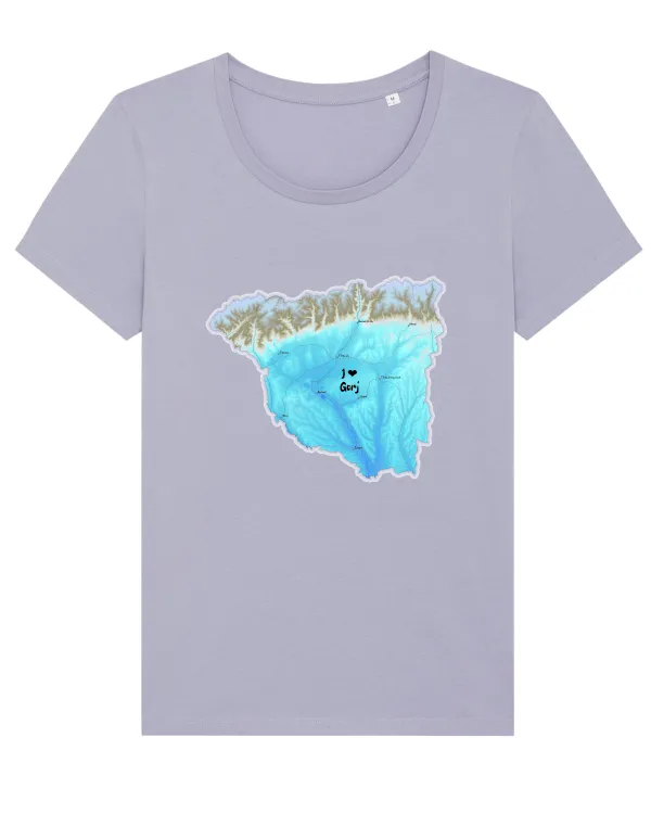 Gorj County Map Lavender
