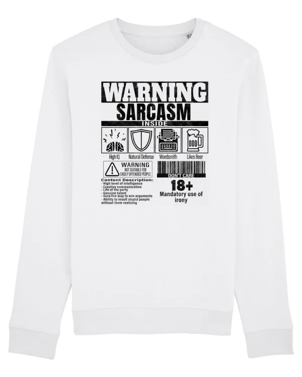 Bluză mânecă lungă Unisex Rise White