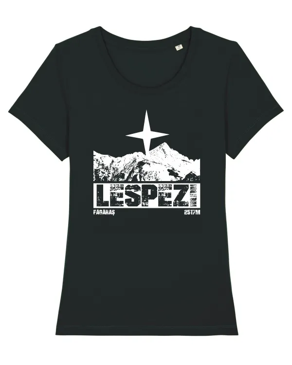 Călător în România - Vf Lespezi Tricou mânecă scurtă guler larg fitted Damă Expresser