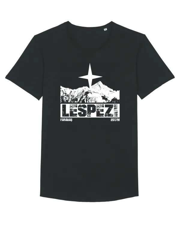 Călător în România - Vf Lespezi Tricou mânecă scurtă guler larg Bărbat Skater