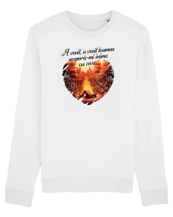 Bluză mânecă lungă Unisex Rise White