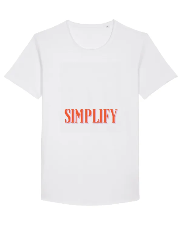 simplify Tricou mânecă scurtă guler larg Bărbat Skater