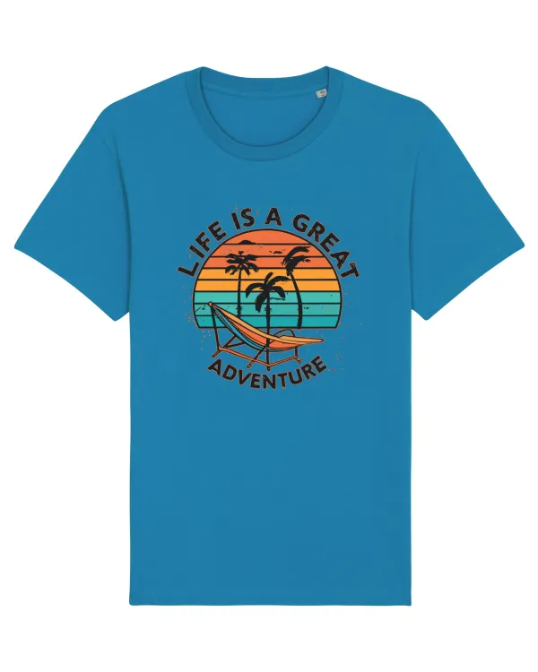 Life Is A Great Adventure Retro Sunset Azur
