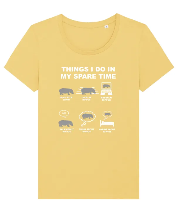 HIPPO Tricou mânecă scurtă guler larg fitted Damă Expresser