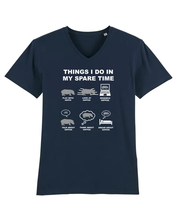 HIPPO Tricou mânecă scurtă guler V Bărbat Presenter