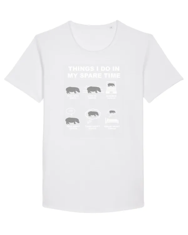 HIPPO Tricou mânecă scurtă guler larg Bărbat Skater