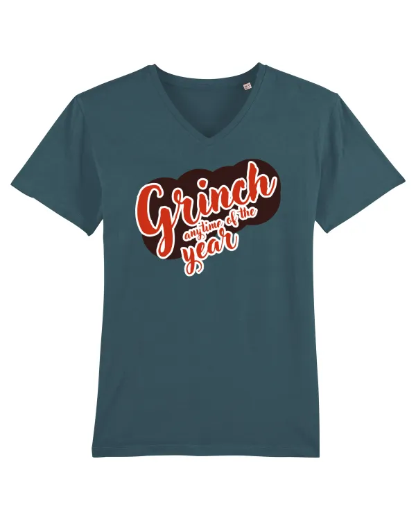 Grinch anytime of the year Tricou mânecă scurtă guler V Bărbat Presenter
