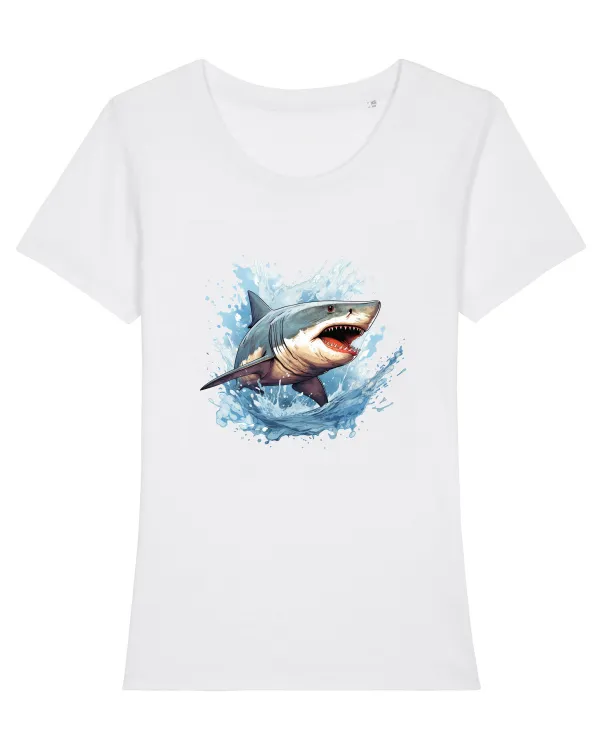 Underwater  Tricou mânecă scurtă guler larg fitted Damă Expresser