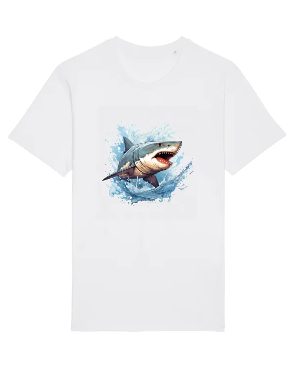 Tricou mânecă scurtă Unisex Rocker White