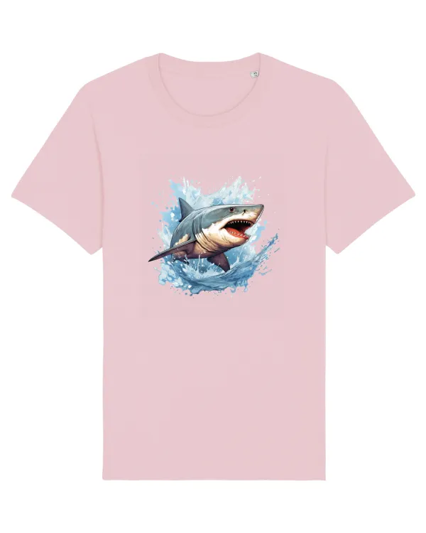 Tricou mânecă scurtă Unisex Rocker Cotton Pink