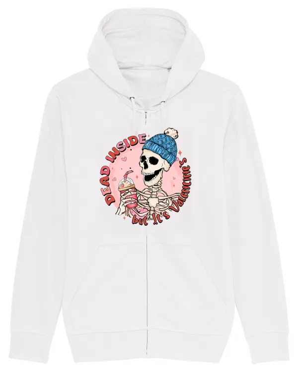 Anti Valentine Day - Dead inside but it is Valentines Hanorac cu fermoar Unisex Connector