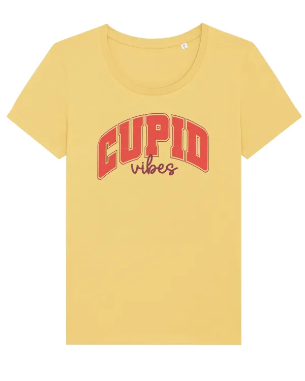 Retro Chic Valentine - Strong Cupid vibes Tricou mânecă scurtă guler larg fitted Damă Expresser