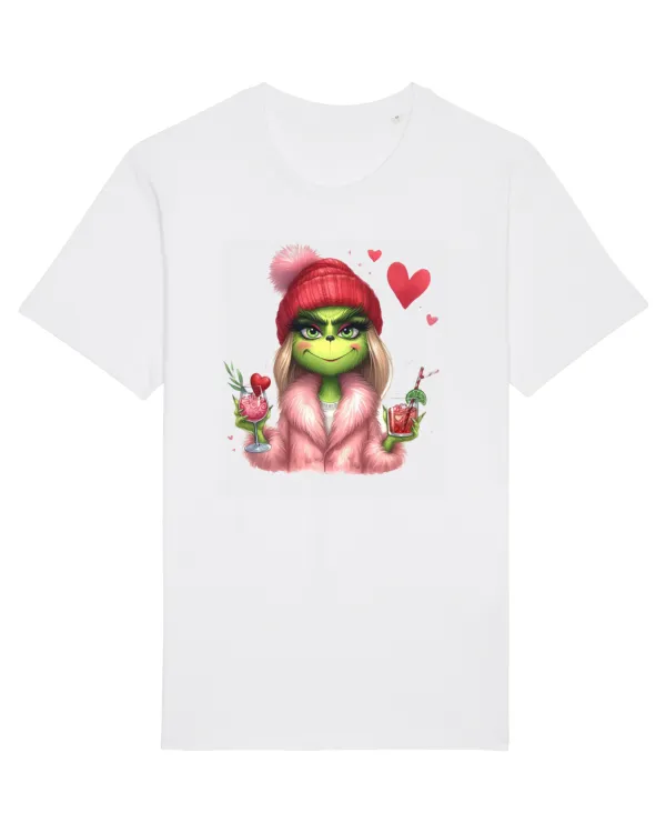 în stil chic Grinch - Fashionistă îndrăgostită și rebelă v6 White