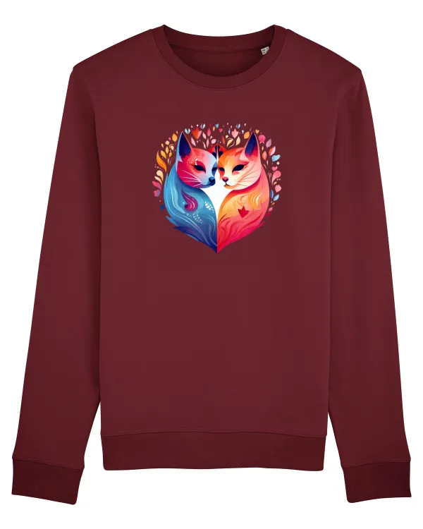 Bluză mânecă lungă Unisex Rise Burgundy