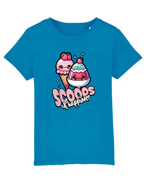 Cupe de înghețată fericire Kawaii Tricou mânecă scurtă  Copii Mini Creator