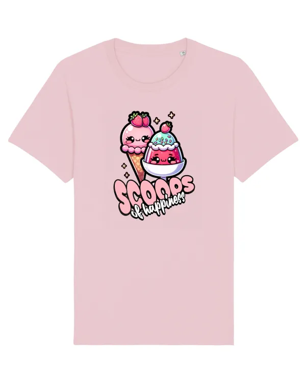 Tricou mânecă scurtă Unisex Rocker Cotton Pink