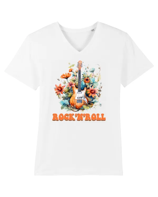 in stil retro chic - Rock and roll Tricou mânecă scurtă guler V Bărbat Presenter