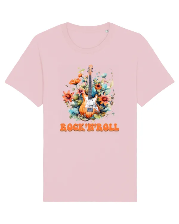 Tricou mânecă scurtă Unisex Rocker Cotton Pink