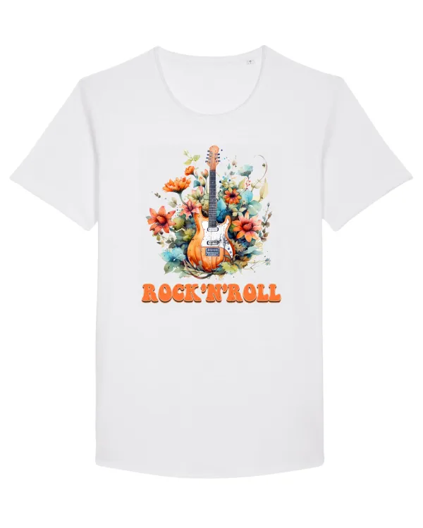 in stil retro chic - Rock and roll Tricou mânecă scurtă guler larg Bărbat Skater