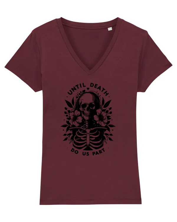 Until death do us part Tricou mânecă scurtă guler V Damă Evoker