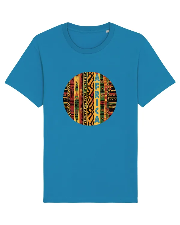 AFRICA - GEOMETRIC FLORAL - TRADITIONAL AFRICAN   Tricou mânecă scurtă Unisex Rocker