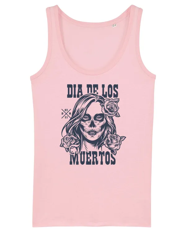 dia muertos day dead Cotton Pink