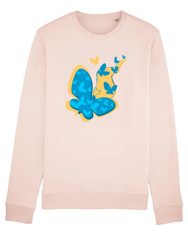 Bluză mânecă lungă Unisex Rise Candy Pink