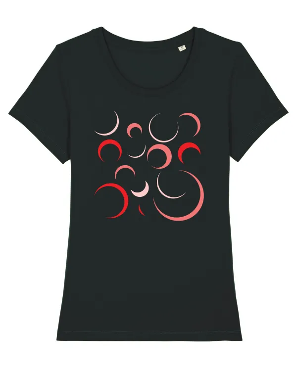 Red Moons Tricou mânecă scurtă guler larg fitted Damă Expresser