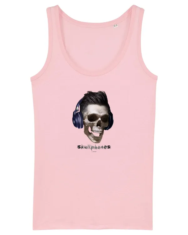 Craniu cu casti - skullphones 13 Cotton Pink